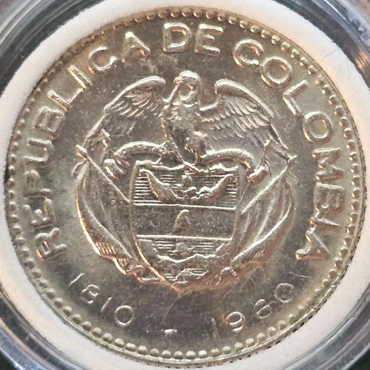 Reverso de 10 centavos, foto de Colección propia (Foto propia)