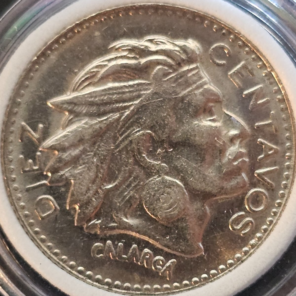 Anverso de 10 centavos, foto de Colección propia (Foto propia)