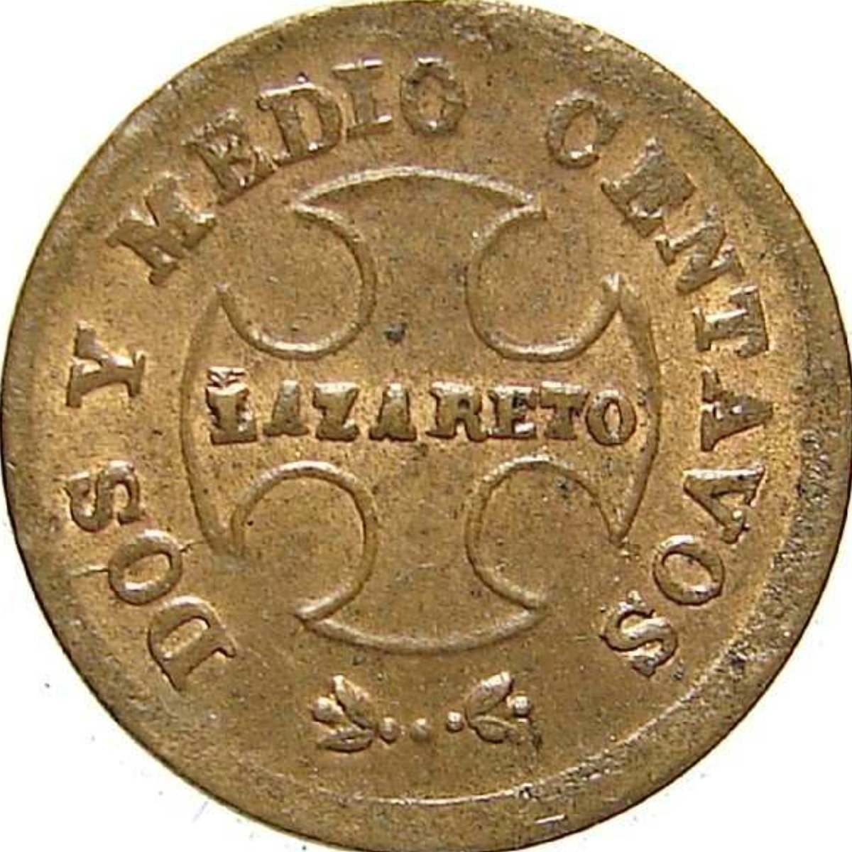 Reverso de 2 1/2 centavos, foto de LEPRA Y COLECCIONISMO EN COLOMBIA